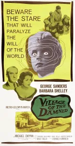 Alien Prints: VILLAGE OF THE DAMNED, US poster art, George Sanders, Barbara Shelley, 1960