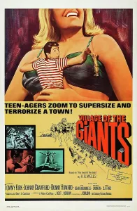 Wells Prints: VILLAGE OF THE GIANTS, US poster art, Tommy Kirk, (center), 1965