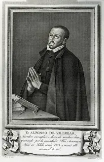 Black And Whiteportrait Prints: VILLEGAS, Alonso de (1533-1605). Engraving. AISA/Everett Collection**US SALES ONLY**