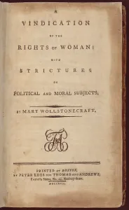 Enlightenment Prints: VINDICATION OF THE RIGHTS OF WOMEN; WITH STRICTURES ON POLITICAL AND MORAL SUBJECTS
