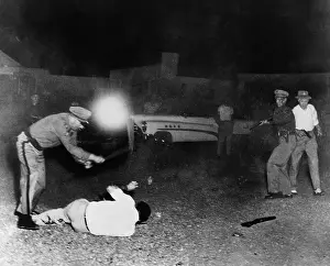 Images Dated 14th December 2010: Violent arrest by Colorado police in 1953