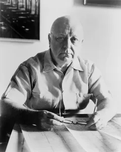 Modernist Prints: Virgil Thomson (1896-1989), modernist American composer and critic. 1960