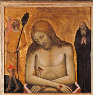 Square Image Prints: Virgin Announced with Saints Jerome and John Baptist