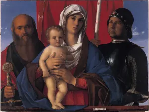 Protection Prints: Virgin with Child, Sts Paul and George