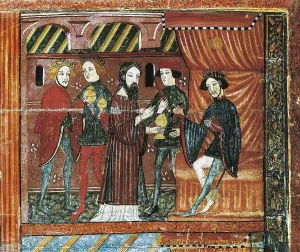 Cerdanya Prints: Virgin Frontal. s.XIV. Right upper detail