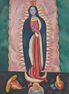 Frontal Prints: THE VIRGIN OF GUADALUPE, by Marsden Hartley