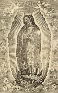 Cherub Prints: Detail of the Virgin of Guadalupe