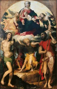 1535 Prints: Virgin Mary with St Sebastian and St Roch