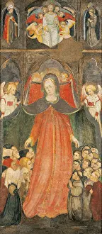 Protection Prints: Virgin of Mercy with offerers and angels