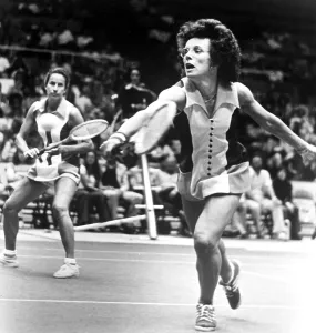 Tennis Prints: Virgina Wade (left and Billie Jean King)