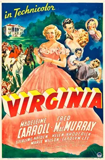Hunting Prints: VIRGINIA, US poster, Madeleine Carroll (center)