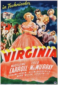 Carroll Prints: VIRGINIA, US poster, Madeleine Carroll (center)