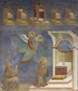 Steps Prints: Vision of heavenly thrones, by Giotto