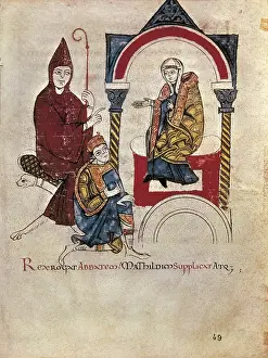 Papacy Prints: Vita Mathildis. Ms Lat 4922. 1114
