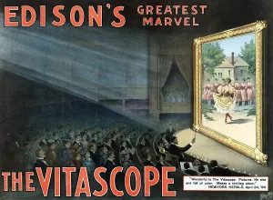 Images Dated 7th August 2007: Vitascope, an early motion picture projector, circa 1896
