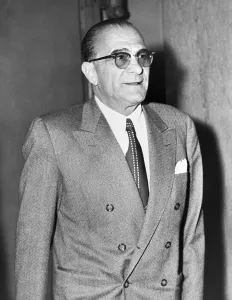 Mobster Prints: Vito Genovese (1897-1969), boss of the Genovese Crime family (formerly Luciano) in 1959