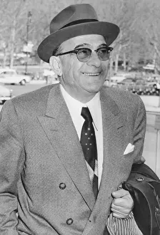 Narcotics Prints: Vito Genovese, 61, as he arrived at court to be sentenced to 15 years in jail and fined $20