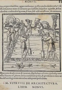 Woodcuts Prints: VITRUVIUS, Marcus Vitrubius Pollio (1th century BC)