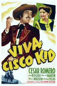 Romero Prints: VIVA CISCO KID, US poster art, from left: Cesar Romero