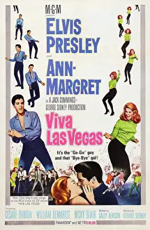 Images Dated 24th June 2014: VIVA LAS VEGAS, US poster art, from left, Elvis Presley, Ann-Margret, 1964