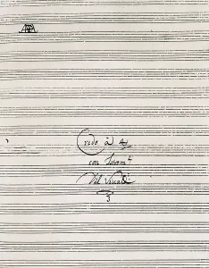 Vivaldi, Antonio (1678-1741). Stave with Vivaldi's autograph. AISA/Everett Collection**US SALES ONLY**