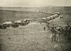 Bicycles Prints: Voie Sacree the road from the railhead at Bar-le-Duc to WW1 Verdun battleground