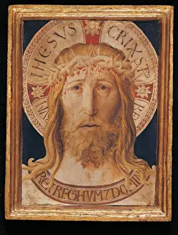 Medium Length Hair Prints: The Volto Santo (Holy Face), by Benozzo di Lese di Sandro known as Benozzo Gozzoli