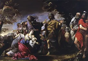Santa Prints: Volumnia in front of Coriolanus (Volumnia davanti a Coriolano)