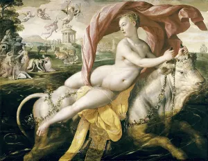 Bull Prints: VOS, Maarten de (1531-1603). The Abduction of Europa