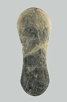 Prehistoric Prints: Votive sandal. Eneolithic. Sculpture on ivory