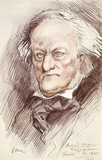 Theaters Prints: WAGNER, Richard (1813-1883). German composer of Romanticism