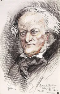 Richard 1813 1883 Prints: WAGNER, Richard (1813-1883). Portrait of Wagner carried out in Venice in 1880