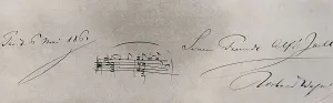 Richard 1813 1883 Prints: WAGNER, Richard (1813-1883). Score and handwriting signature by Wagner