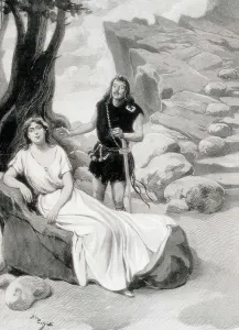 Wagner Prints: WAGNER, Richard (1813-1883). Siegfried and Brunhilde