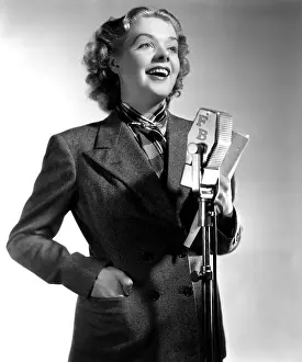 Tweed Suit Prints: WAKE UP AND LIVE, Alice Faye, in a tweed suit by Gwen Wakeling