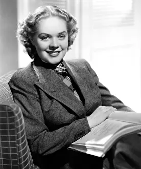 Movpor12 Prints: WAKE UP AND LIVE, Alice Faye, in a tweed suit by Gwen Wakeling