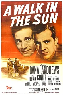 Dana Prints: A WALK IN THE SUN, US poster, from left: Richard Conte
