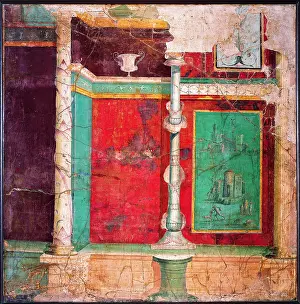 Object Prints: Wall with Green Monochromes, by unknown artist