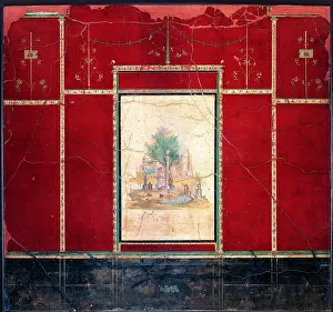 Holy Prints: Wall with Sacred Landscape, by unknown artist