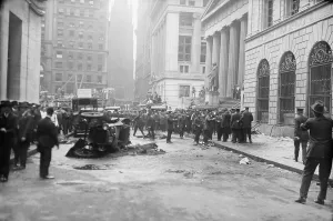 Wall Street Prints: The Wall Street Bombing. Police