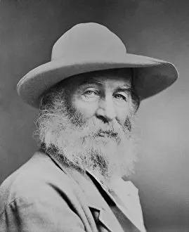 Whitman Prints: Walt Whitman, 1870, in head-and-shoulders portrait