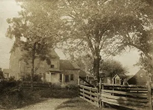 Whitman Prints: Walt Whitman birthplace on Amityville Road (State Route 110)