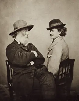 Whitman Prints: Walt Whitman & his rebel soldier friend Pete Doyle were photographed in Washington