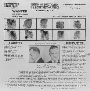 Wanted Poster Prints: Wanted Poster for John Dillinger