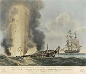 Smoke Prints: War of 1812. Aftermath of the Battle between the USS Constitution and HMS Java