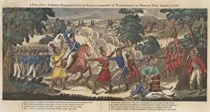 Wood Engraving Prints: War of 1812. Battle of the Thames