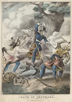 Rifles Prints: War of 1812. Battle of the Thames