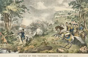 Rifles Prints: War of 1812. Battle of the Thames