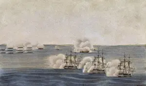 Smoke Prints: War of 1812. British blockade of East Coast ports