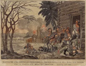 Feather Prints: War of 1812. Massacre of American prisoners